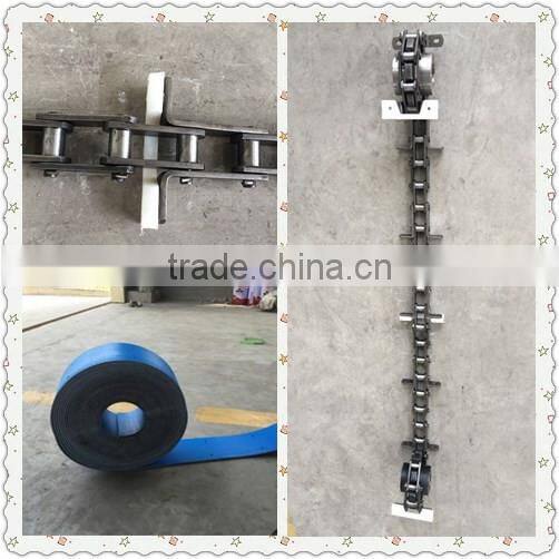 Steel grain chain drag conveyors