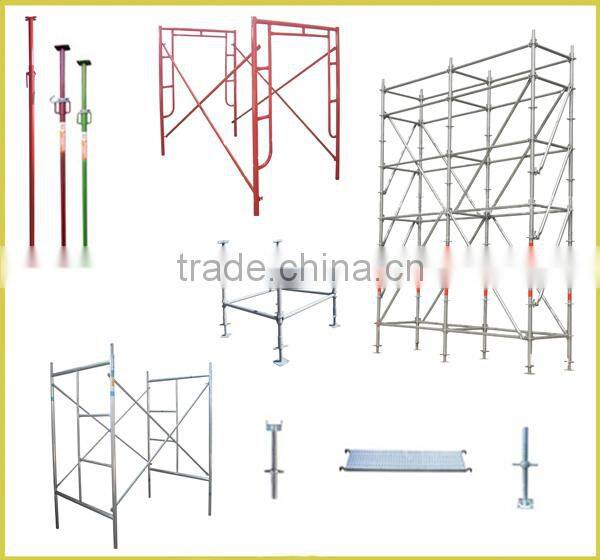 Hot Dip Galvanized Customized Ladder Frame Scaffolding for Support System