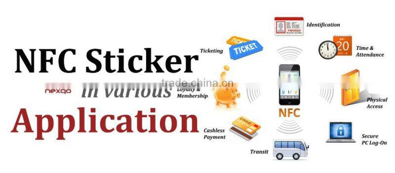 Cheap Ntag216 round/square roll nfc sticker