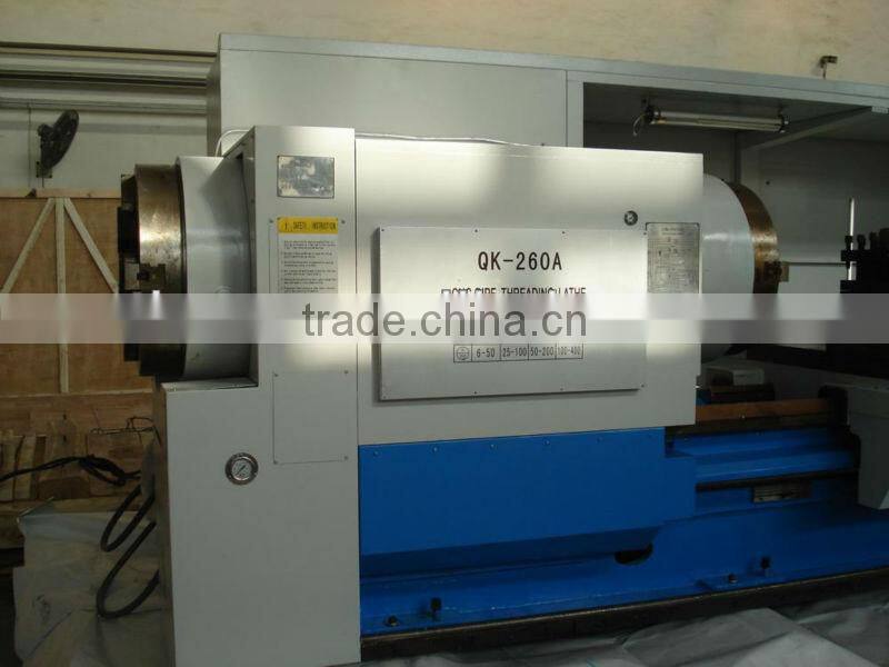 10" Large Spindle bore CNC Pipe Theading Lathe Machine QK-260A / CNC Oil Field Lathe