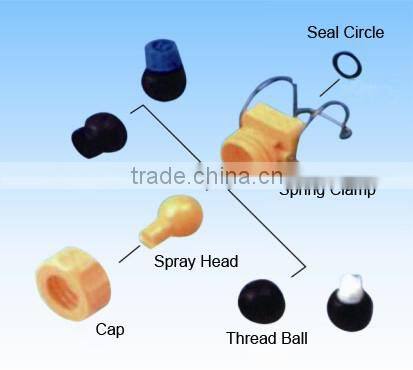 Double Clamps PP Adjustable ball Spray Nozzle