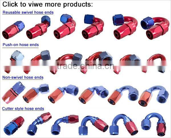 90 Degree racing Swivel Hose Ends adapter an fitting reducer