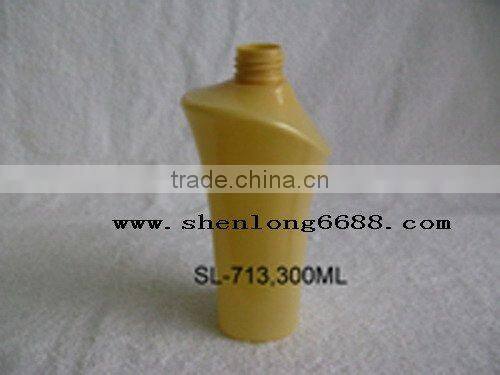 special design empty plastic shampoo bottle
