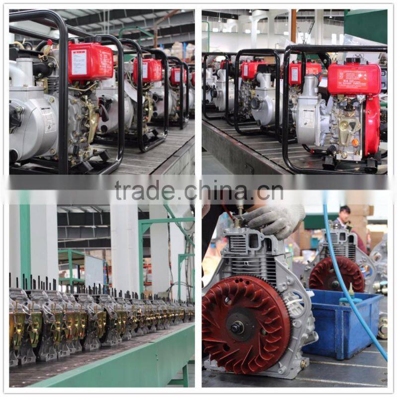 Customized Model SP605D-1 Electric Start 6 Inch 13HPLightweight Diesel Centrifugal Water Pump With wheels For widely Aplications