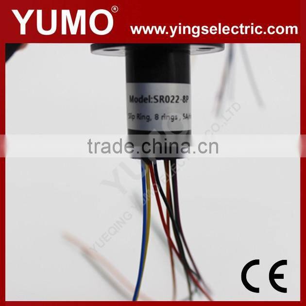 SR022-8P Slip ring Yumo Slip ring 8rings 5A per ring 400VAC capsule slip ring