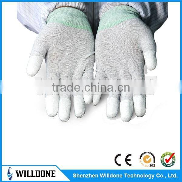 High Quality Carbon Fiber ESD Palm Fit Gloves