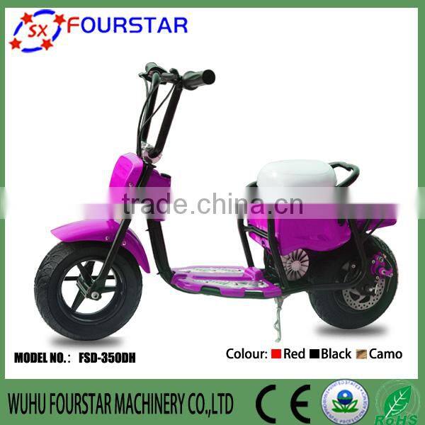 Best Sale colorful wonderful quality 350W kid mini electric scooter