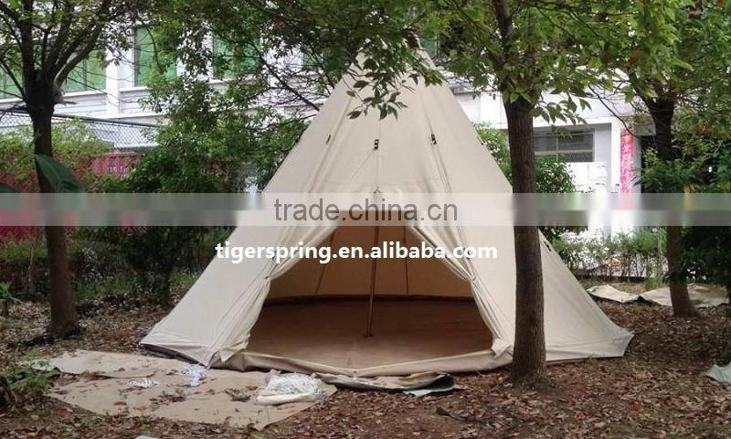 100% Cotton Canvas Camping Bell Tent 5m Sibley Tent