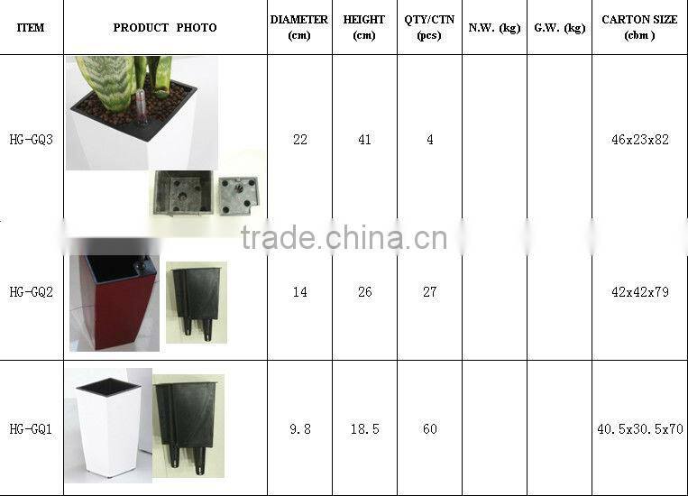 home & garden flowerpot,plastic square flowerpot,pure and fresh plastic pot