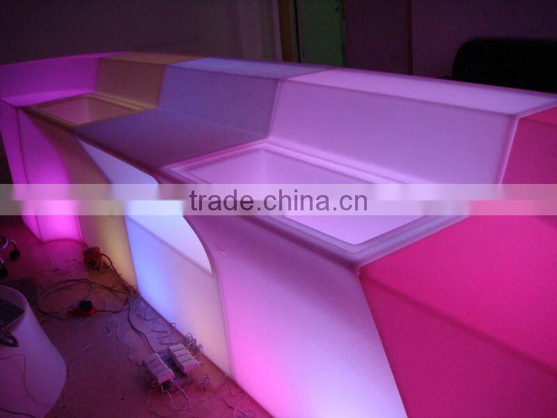 Color changing LED Bar table for bar or restaurant