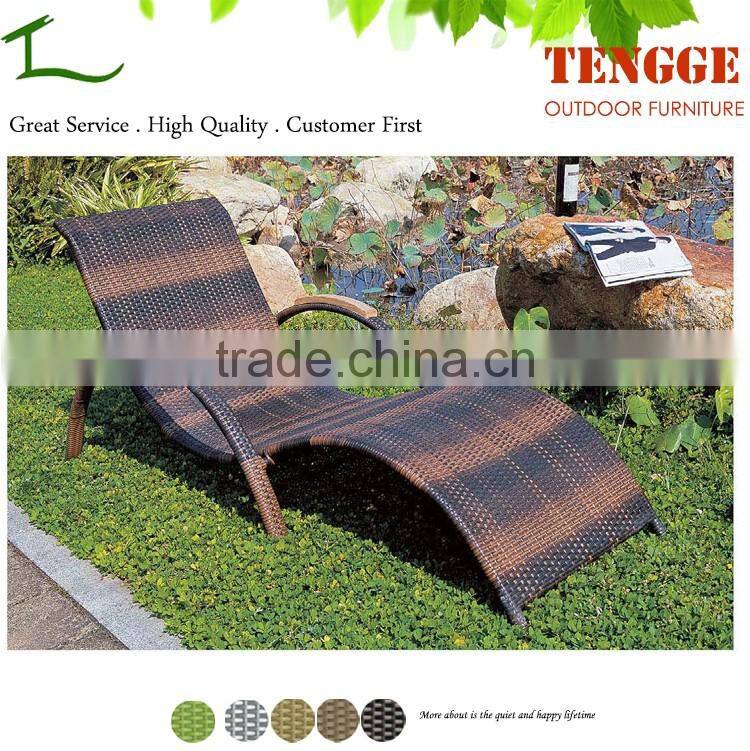 YH-8010 Outdoor rattan recreation loung and sunbed