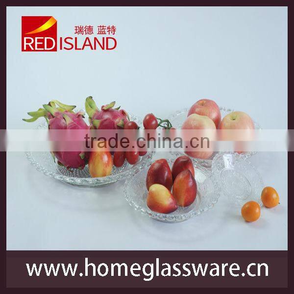 2015 New designed cheap wholesale clear glass plates