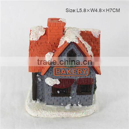 Polyresin mini decorative houses