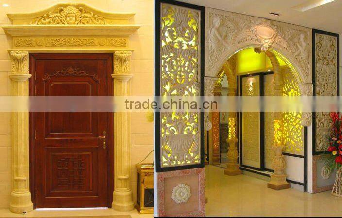White Marble Door Pocket Door Frame
