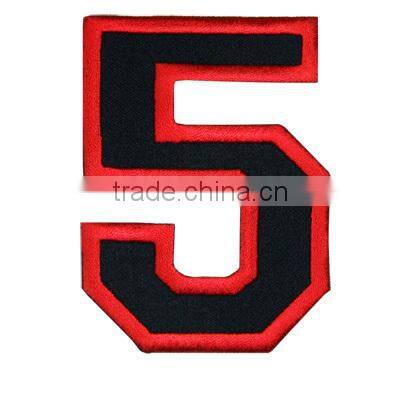 Embroidery number patch