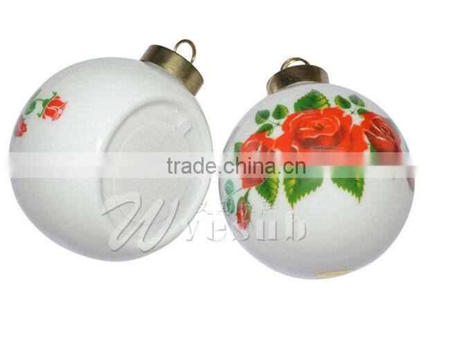 Hot Selling Christmas Ornaments Sublimation Christmas Ball Decorations
