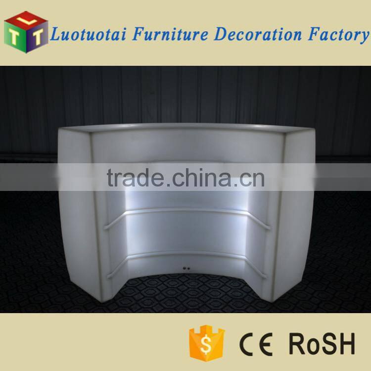 LED Remote Straight Bar Counter/ Hot Sell LED Rechargeable Bar Counter/LED Outdoor Lawn Use Bar Counter