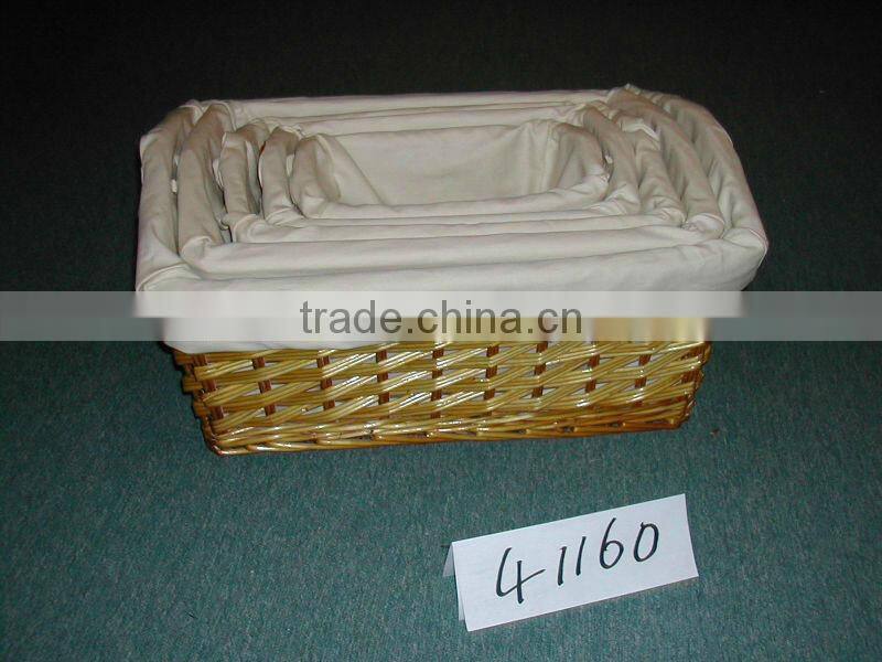 2014 Linyi durable storage wicker basket for wholesale