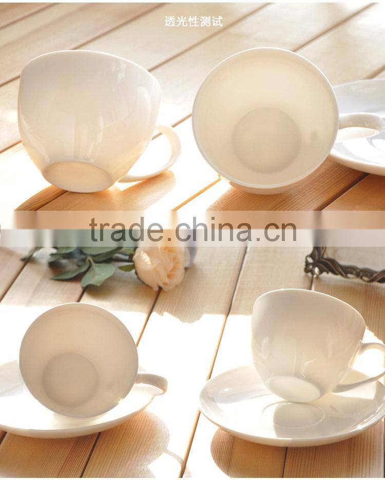 Haonai new style high quality hot sale porcleain tea cup and saucer sets