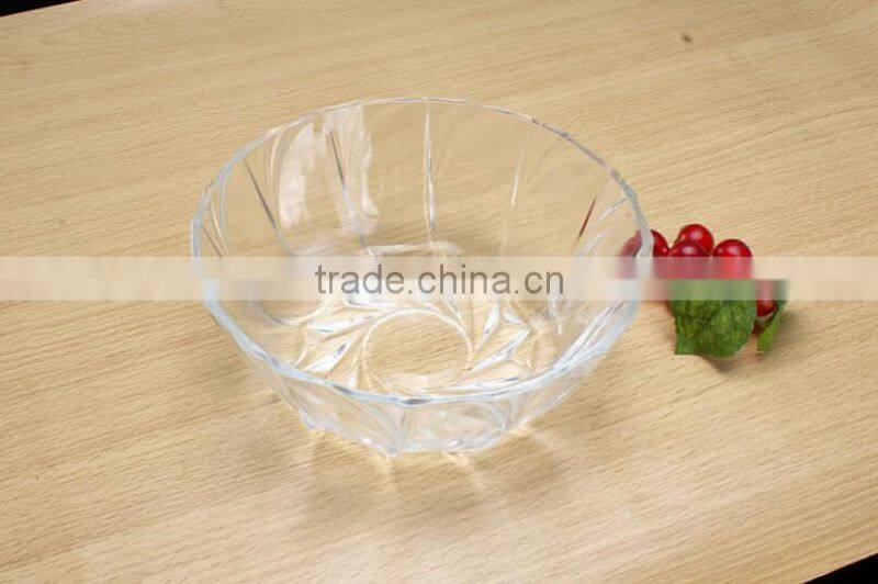 Maple leaf glass bowl kitchenware glass bowl clear glass bowl with stem microwave glass bowl