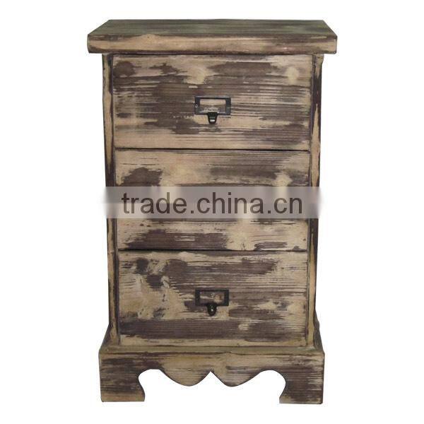 Antique Wooden Living Room Cabinet with Five Drawers Minhou Wooden Furniture Wholesale