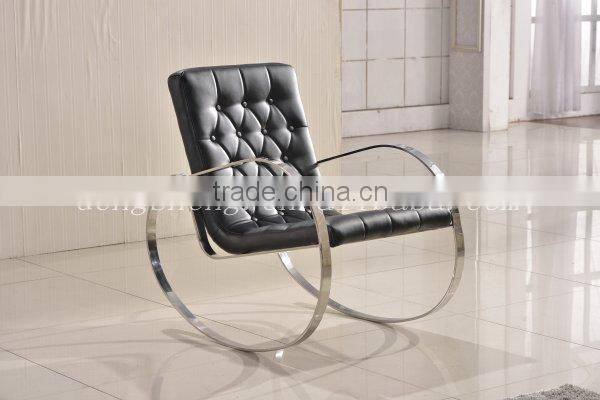 leather cheap rocking chairs BY2619 for livingroom Italy style