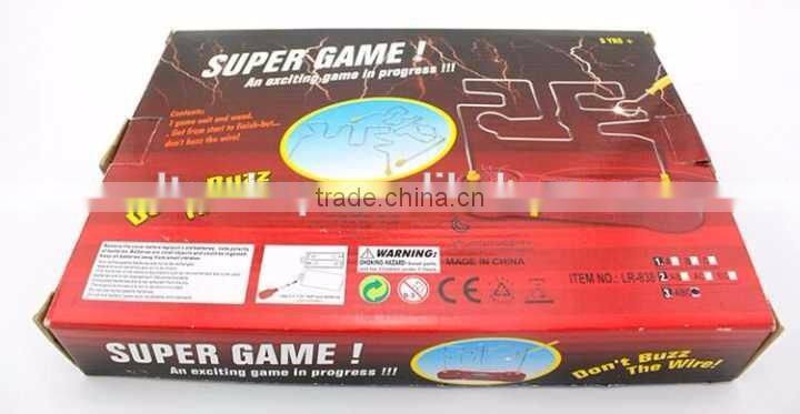 Electric Buzz Wire Game Toy, Hot-selling Electric Hearbeat Shocking Maze Toy For Wholesale