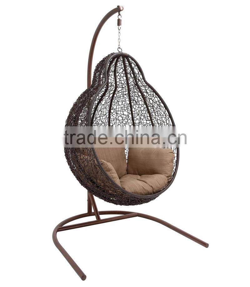 Hanging indoor living room swing chair metal garden swing chair