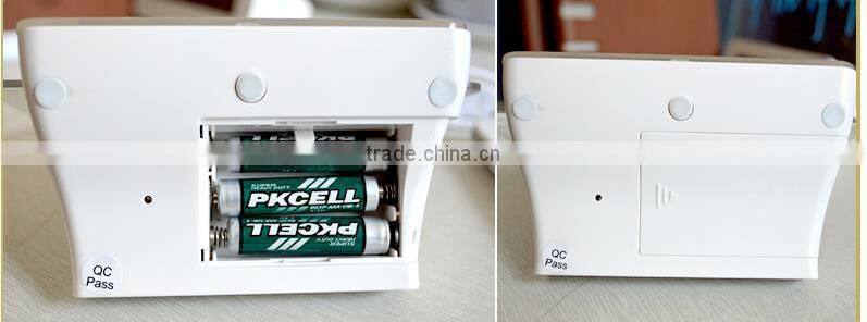 Creative LED Light Fluorescent Message Board Alarm Clock Digital