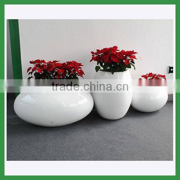 FO-326 Modern Style Fiberglass Flower Pots Set