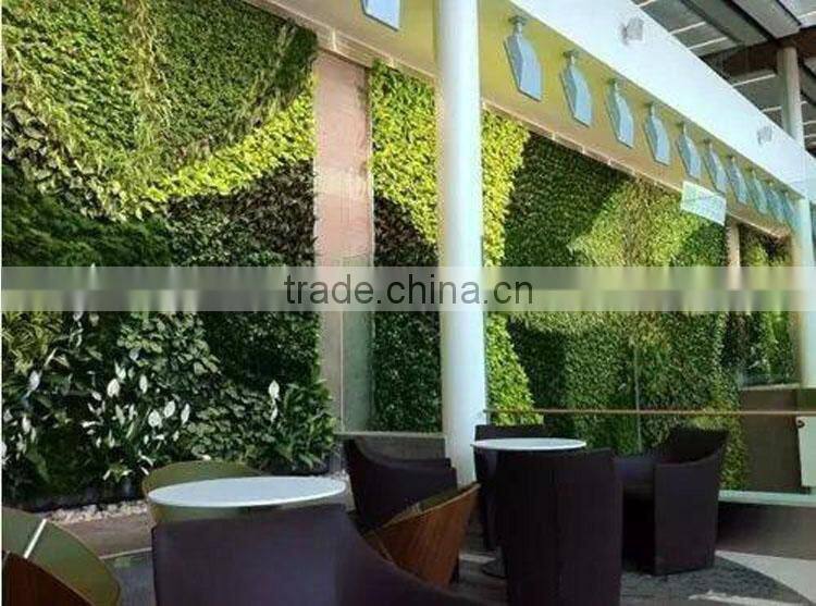 2017 hot sale factory price artificial plant wall artificial plastic plant artificial grass wall