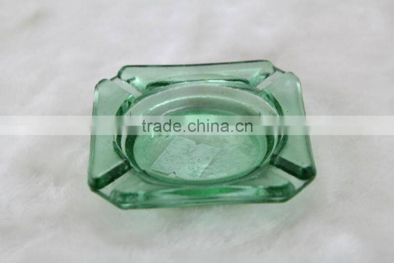 square glass ashtray, colored glass ashtray,ashtray