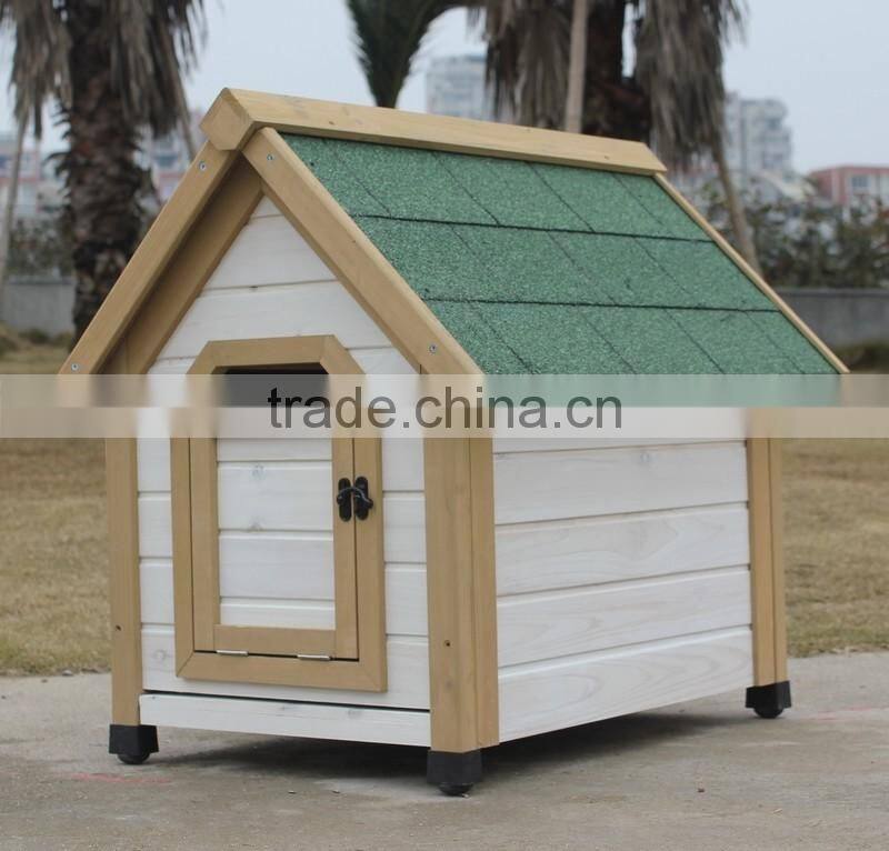Wooden doghouse