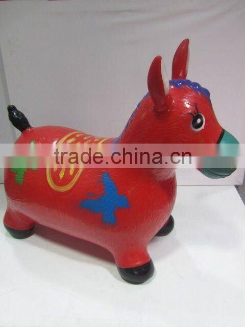 painted inflatable toys for children Jumping horse