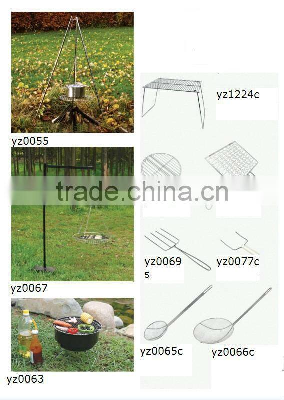 easy assembled grill oven /camping cooking ceramic barbecue oven stand knids Iron coating outdoor using BBQ Oven