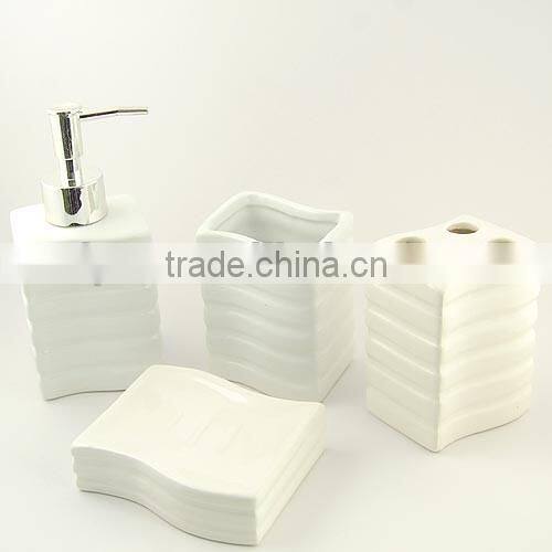 ceramic porcelain bath accessories set, bath set,,bathroom fitting,ceramic soap dispenser/toothbrush holder/tumbler/soap dish