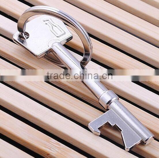 stainless steel key shape key chain bottle opener