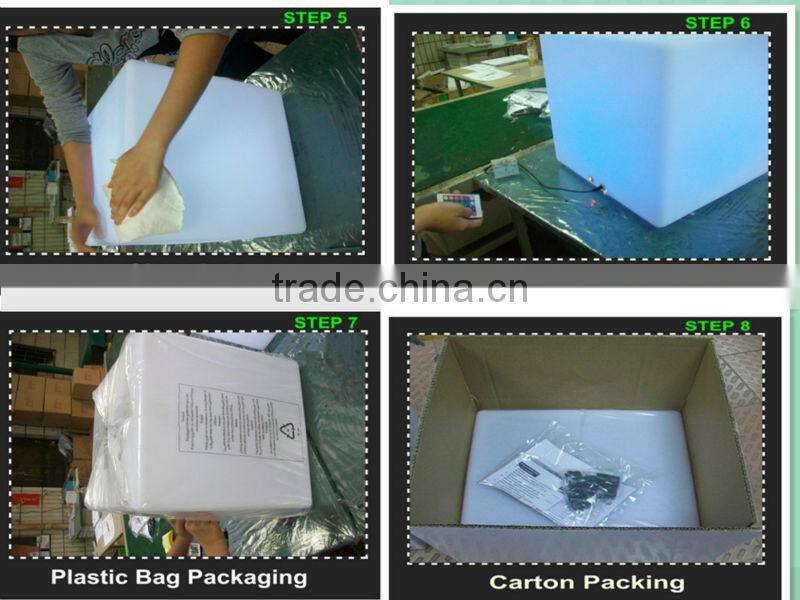 rechargeable LLDPE color change led decorative table lamp
