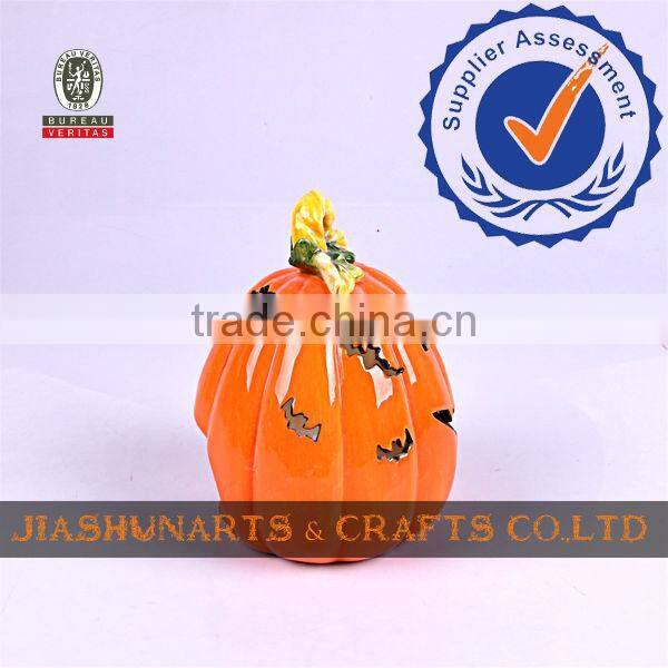 Pumpkin Halloween Ceramics Candlesticks