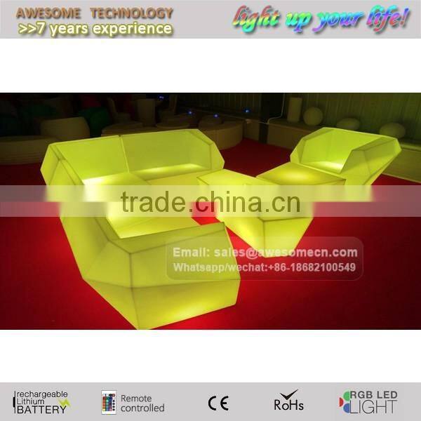 Outdoor Led Furniture Lighting 16 Colour Changing Led Light up Furniture Set Lighted Bar Furniture