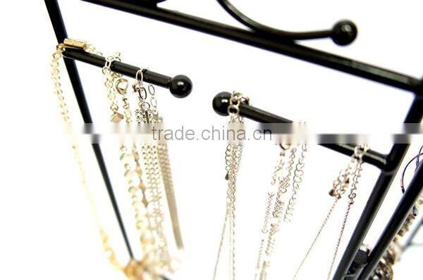 New Design Black Wire 3 Pannels Earring Holder