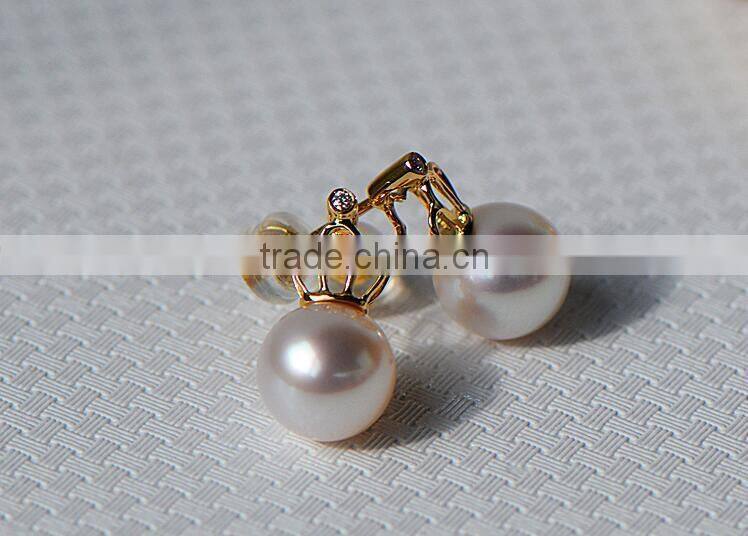 charms 9-10 mm south sea pearl jewelry earrings
