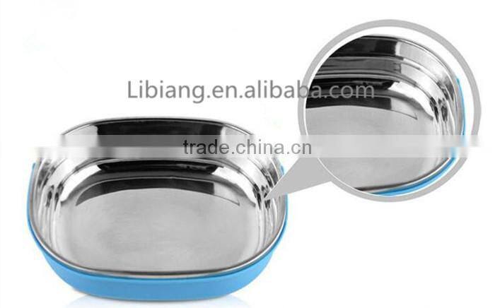 Wholesale three-layer stainless steel lunch box and practical messtin in three color