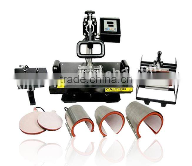 Heat transfer solution! 8 in 1 combo heat press machine