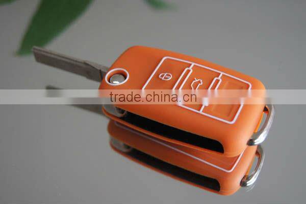 2016 Wholesale silicone car key covers for Volkswagen 3 buttons