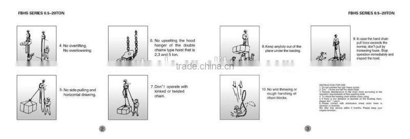 Top Brand Non-spark Aluminum Bronze Chain Hoist