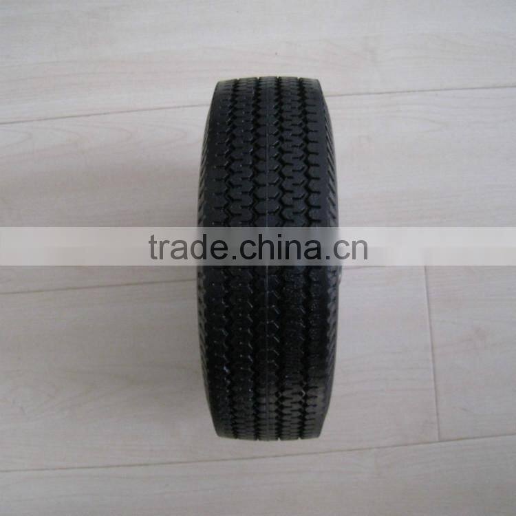 410/3.50-4 steel rim hand trolley PU rubber wheel