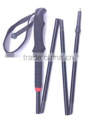 2014 new aluminum folding stick crutch walking stick alpenstock