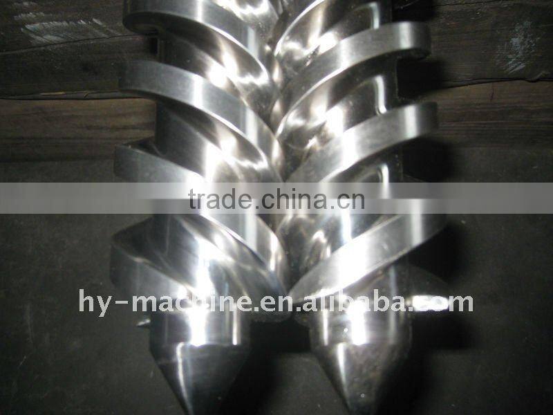 Conical twin screw