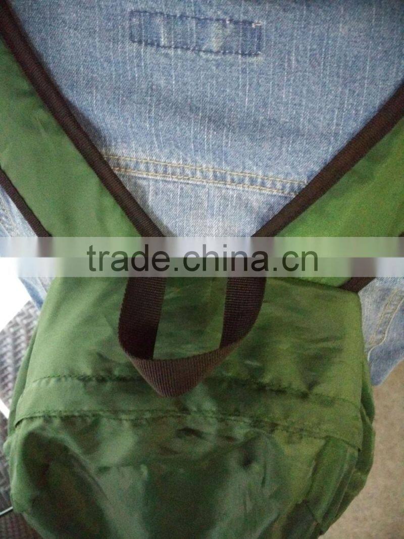 promotional cheap custom classic black polyester foldable school backpack waterproof light portable climbing travel stoarge bag